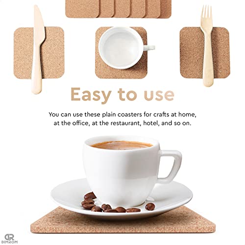 30Pcs Cork Coasters for Drinks Absorbent - Coasters Cork Drink Coasters Set Cork Coasters with Holder - Coaster Set Absorbent Coaster Craft - Drink Coaster Ideal for Café, Kitchen Table, Coffee Table