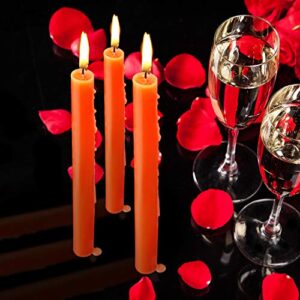 BBTO Low Temperature Candles Valentine's Day Candles Wax Dripping Candles Romantic Candles Long Thin Candles Love Candles for Couples Lovers (6 Pieces)