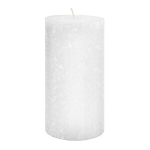 root candles 336147 unscented timberline pillar candle, 6-inch, white