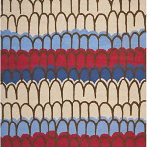 SAFAVIEH Kids Collection 8' x 10' Blue/Multi SFK353A Handmade Wool Area Rug