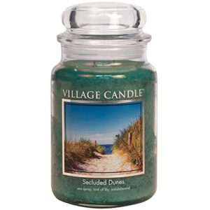 village candle secluded dunes 26 oz glass jar scented candle, large