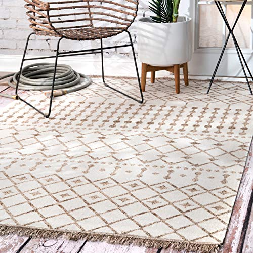 nuLOOM Rosalie Trellis Indoor/Outdoor Area Rug, 8' x 10', Beige