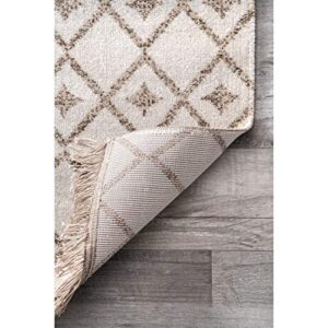 nuLOOM Rosalie Trellis Indoor/Outdoor Area Rug, 8' x 10', Beige