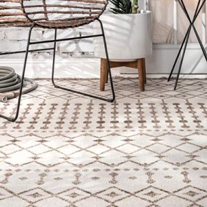 nuLOOM Rosalie Trellis Indoor/Outdoor Area Rug, 8' x 10', Beige