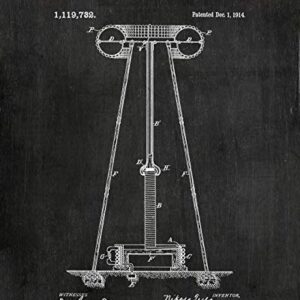 Nikola Tesla Gifts for Engineers - Steampunk Wall Decor SIX (8"x10") UNFRAMED Wall Art Patent Prints - Industrial Artwork Home Decor - Electrical, Coil, Nerd, Geek, Science, Physics Decorations