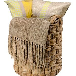 KOUBOO 1060040 Round Braided Sea Grass Storage Basket, Brown