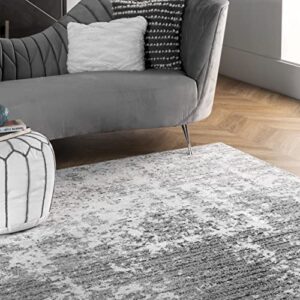 nuLOOM Deedra Modern Abstract Runner Rug, 2' 5" x 9' 5", Grey