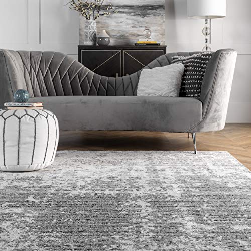 nuLOOM Deedra Modern Abstract Runner Rug, 2' 5" x 9' 5", Grey