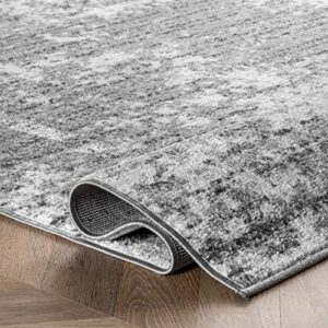 nuLOOM Deedra Modern Abstract Runner Rug, 2' 5" x 9' 5", Grey