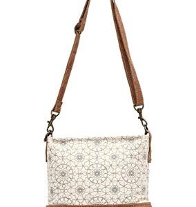 Myra Bags Ferris Wheel Upcycled Canvas Crossbody Bag S-1034