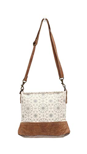 Myra Bags Ferris Wheel Upcycled Canvas Crossbody Bag S-1034