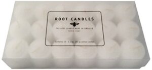 root 18 count unscented 10 hour votive candles