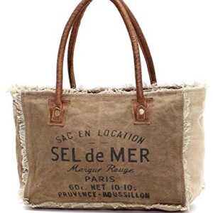 Myra Bags Sel De Mer Upcycled Canvas Hand Bag S-1046