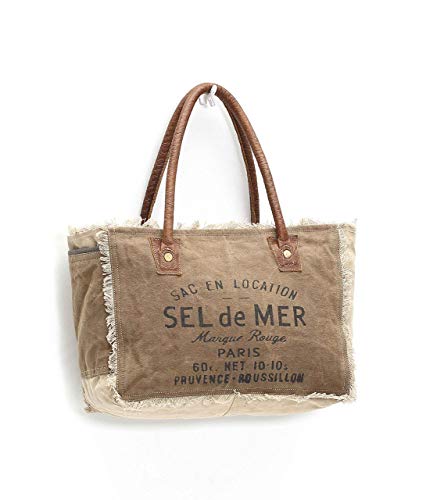 Myra Bags Sel De Mer Upcycled Canvas Hand Bag S-1046