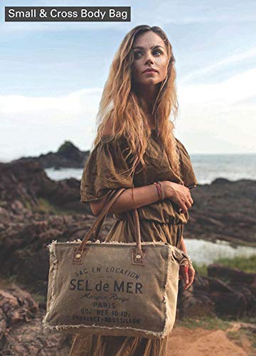 Myra Bags Sel De Mer Upcycled Canvas Hand Bag S-1046