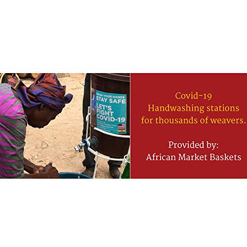 AFRICAN MARKET BASKET African Basket Oval, 1 EA