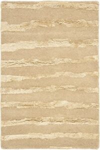 safavieh soho collection 2′ x 3′ beige / gold soh519b handmade premium wool accent rug