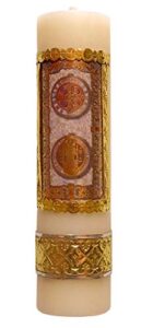 san benedict shield candle protection unique vela de san benito