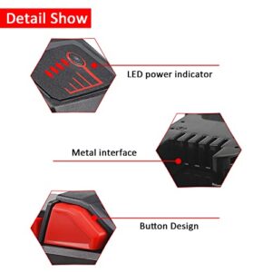 waitley 18V 6.0Ah Replacement Battery Compatible with Milwaukee M18 18v 6000mAh M18B Lithium-Ion Battery Cordless Power Tools