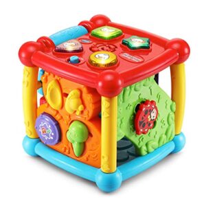 vtech busy learners activity cube (frustration free packaging) red 6.22 x 6.22 x 6.46 inches