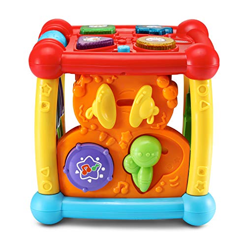 VTech Busy Learners Activity Cube (Frustration Free Packaging) Red 6.22 x 6.22 x 6.46 Inches