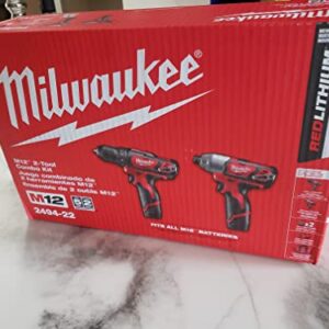 M12 Drill/Impact Combo Kit - MILWAUKEE 2494-22