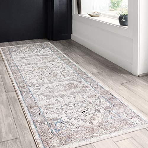 Loloi Dante DN-05 Ivory Transitional Area Rug 7'-10" x 10'-6" Ivory/Stone