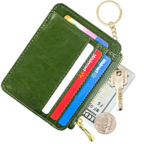 Padike Credit Card Holder Wallet Credit Card Holder for Women Slim Wallet for Women Card Wallets for Women (Green)