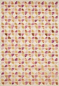 justina blakeney hallu area rug, ivory/sunset