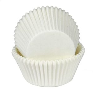 chef craft classic cupcake liners, 50 count, white
