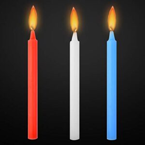 6 Pcs Low Temperature Candles, Fengek 7 Inch Low Heat Candles Romantic Wax Dripping Candle, 5 Color