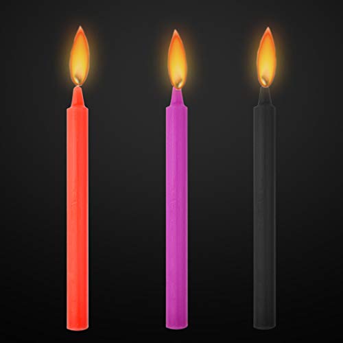 6 Pcs Low Temperature Candles, Fengek 7 Inch Low Heat Candles Romantic Wax Dripping Candle, 5 Color