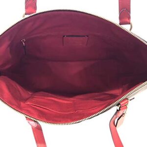 Coach Gllery Tote Shoulder Handbag (IM/Brown True Red), Large