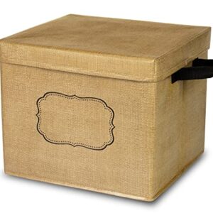 Burlap Storage Box