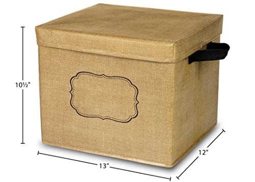 Burlap Storage Box