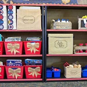 Burlap Storage Box