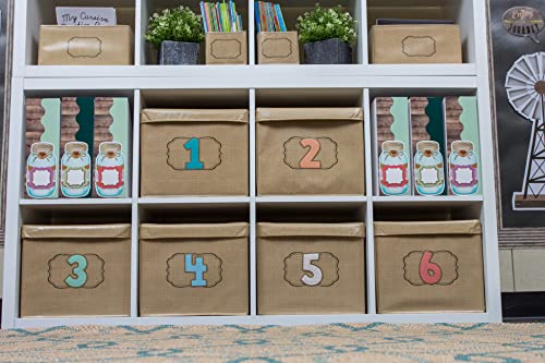 Burlap Storage Box