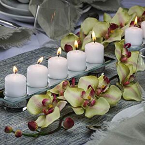 BOLSIUS Set of 12 White Pillar Candles -2.25-x3 inch Unscented Candle Set - Dripless Clean Burning Smokeless Dinner Candle - Perfect for Wedding Candles, Parties and Special Occasions