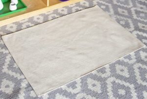 montessori natural cotton work (no fringe) work rug