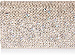 Jessica McClintock Chloe Sparkle Stones Evening Clutch, Champagne