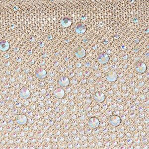 Jessica McClintock Chloe Sparkle Stones Evening Clutch, Champagne