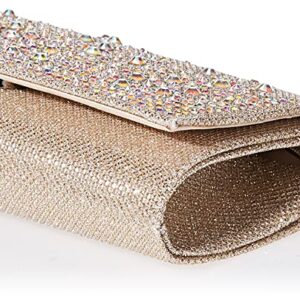 Jessica McClintock Chloe Sparkle Stones Evening Clutch, Champagne