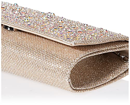 Jessica McClintock Chloe Sparkle Stones Evening Clutch, Champagne