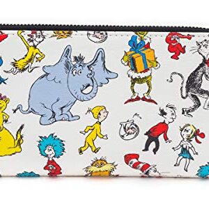 Loungefly x Dr. Seuss Wallet Multi Character All Over Print Zip Around