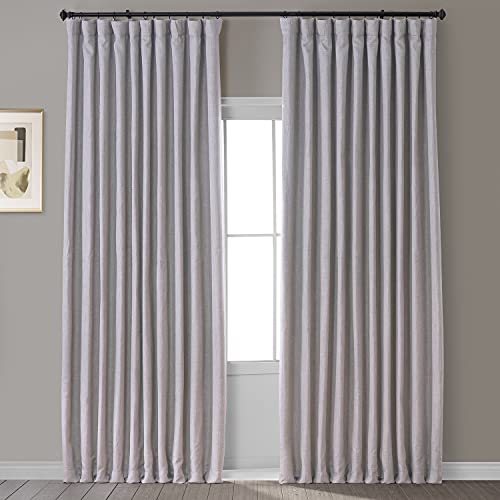 HPD Half Price Drapes Extra Wide Linen Room Darkening Curtain (1 Panel) 100 X 120, BOCH-LN1858-120-DW, Clay