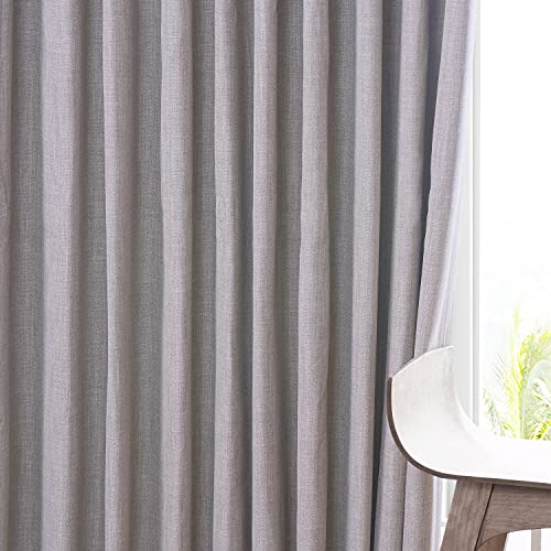 HPD Half Price Drapes Extra Wide Linen Room Darkening Curtain (1 Panel) 100 X 120, BOCH-LN1858-120-DW, Clay