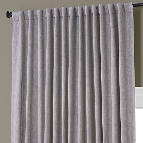 HPD Half Price Drapes Extra Wide Linen Room Darkening Curtain (1 Panel) 100 X 120, BOCH-LN1858-120-DW, Clay