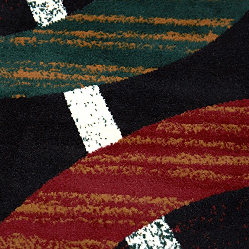 Home Dynamix Premium Indus Modern Area Rug, Black Multi, 5'2"x7'4" Rectangle