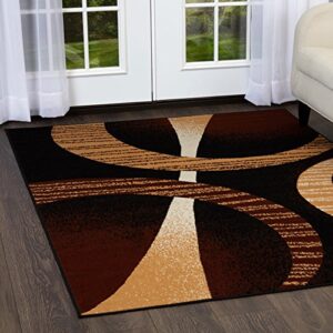 home dynamix premium indus modern area rug, ebony multi, 7’8″x10’7″ rectangle