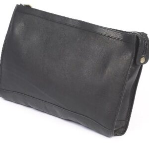 Claire Chase Zippered Folio Pouch, Black, One Size